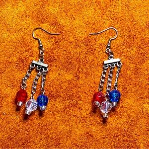 Patriotic - Red, White, & Blue Earrings